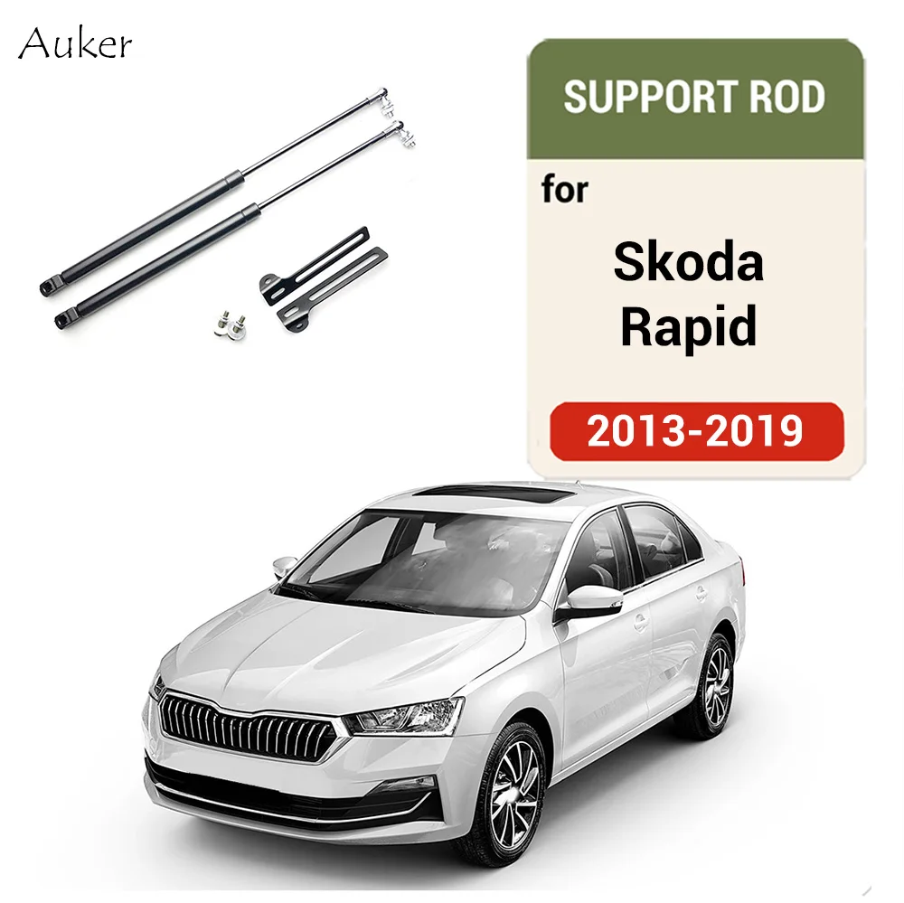 For Skoda Rapid 2014-2019 Car-Styling Refit Bonnet Hood Gas Shock Lift Strut Bars Support Rod Accessories