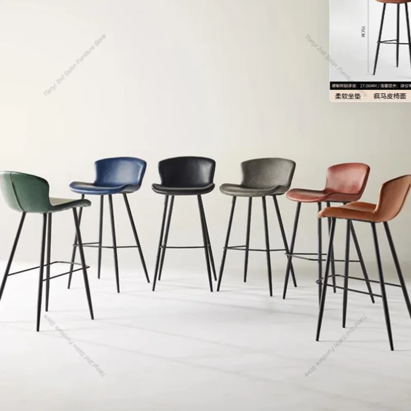 Minimalist Design High Stool Bar Chairs Nordic Office Luxury Swivel Bar Chairs Reception Adjustable Bar Furniture Cadeira LLBC