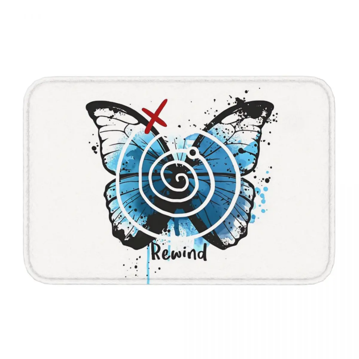 Rewind Life Is Strange Meme Y2K Non-slip Doormat Carpet Living Room Kitchen Mat Outdoor Flannel Modern