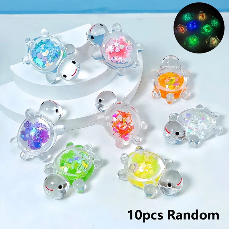 10pcs Glow In The Dark Collection Doll Ornaments Decoration Toy Doll Decoration Toy