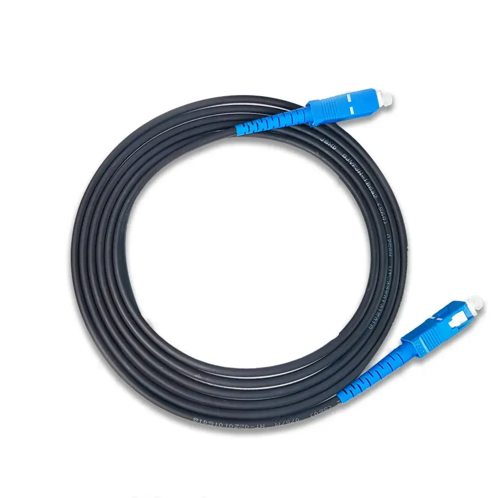 Glasfaser-Patchkabel ftth sc/UPC-SC/upc 3,0mm Single Mode 1m/2m Glasfaser-Verlängerung kabel für den Innenbereich Optisches Kabel