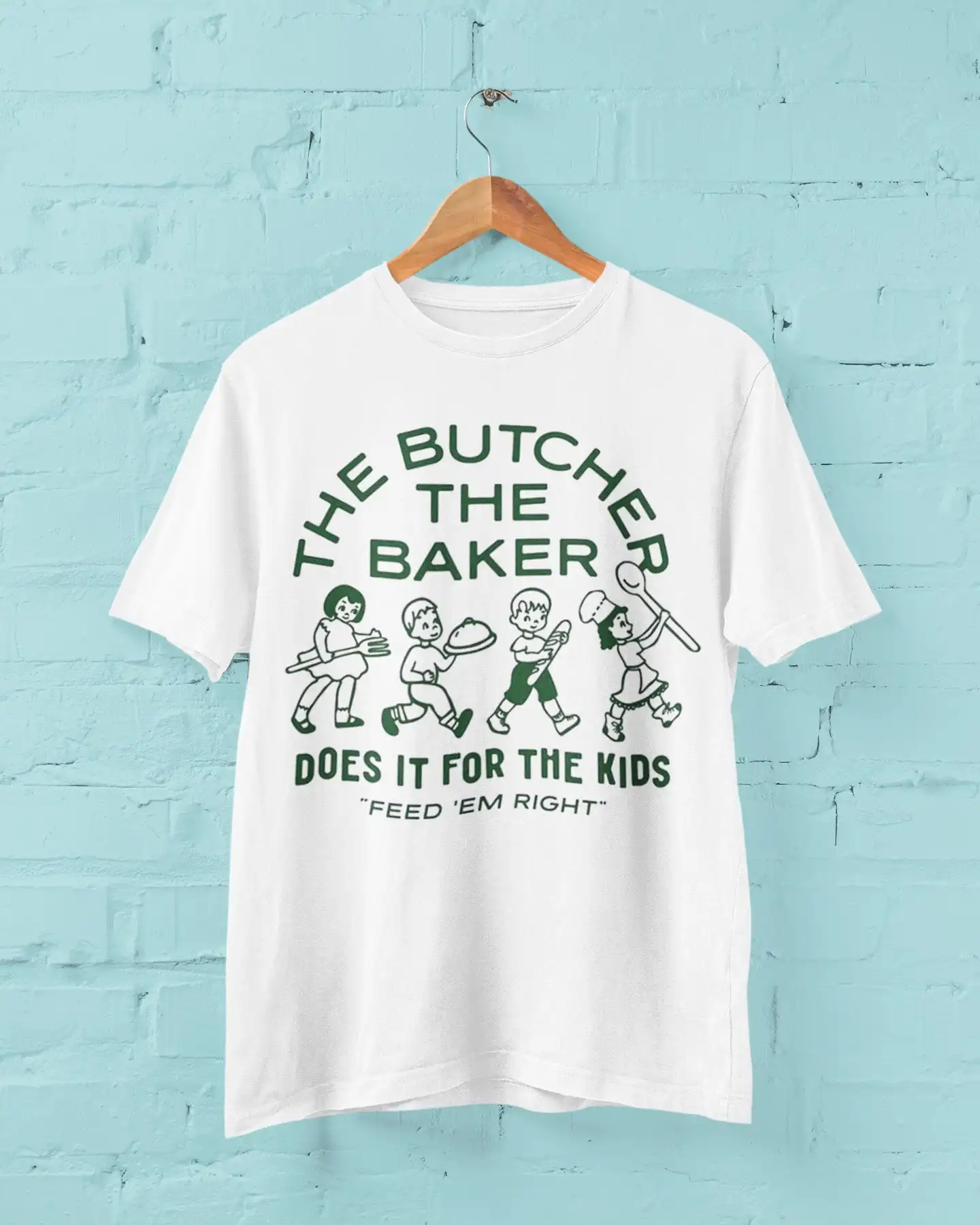 The Butcher Baker design T Shirt Retro Vintage Birthday For Friend