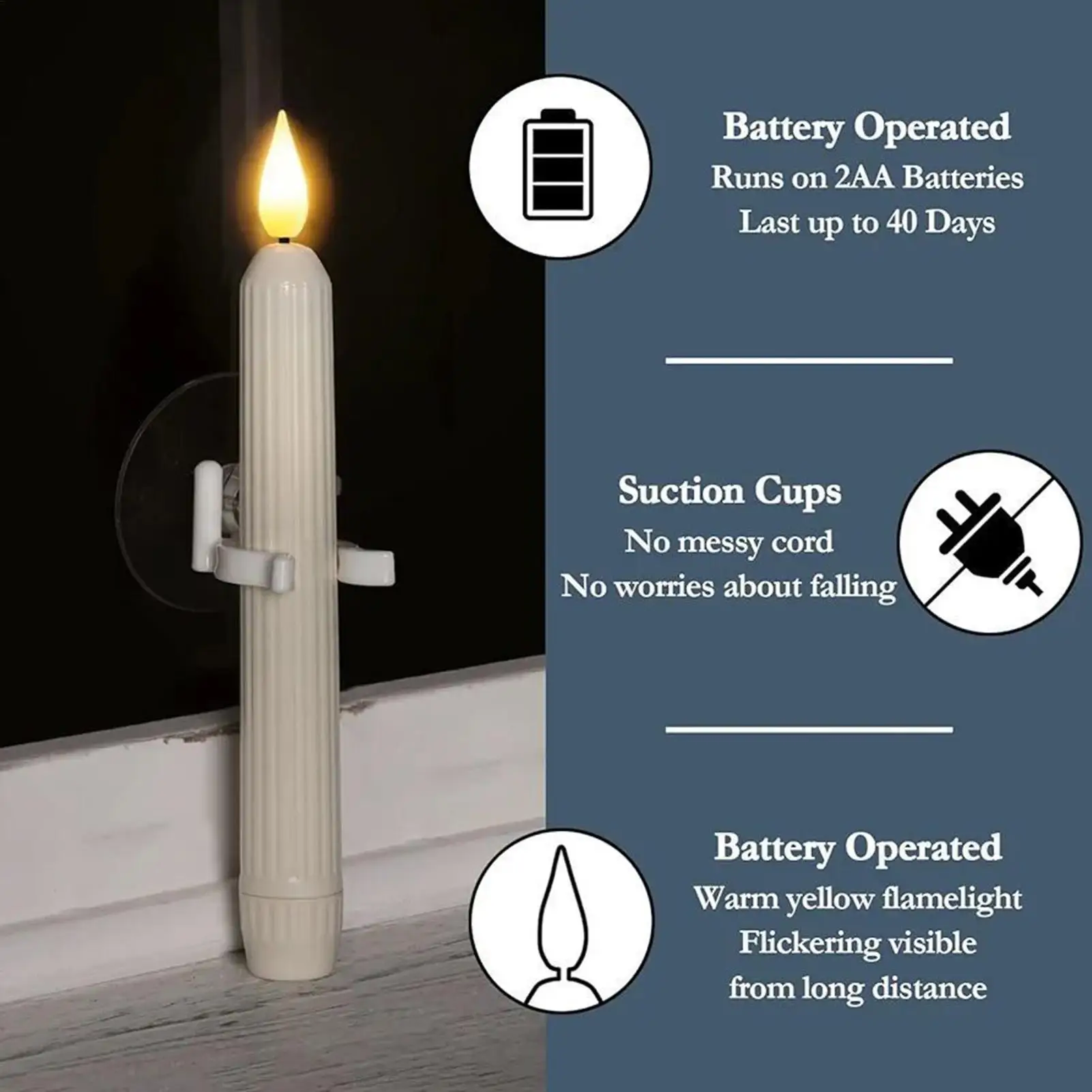 Window Candles Led … - image