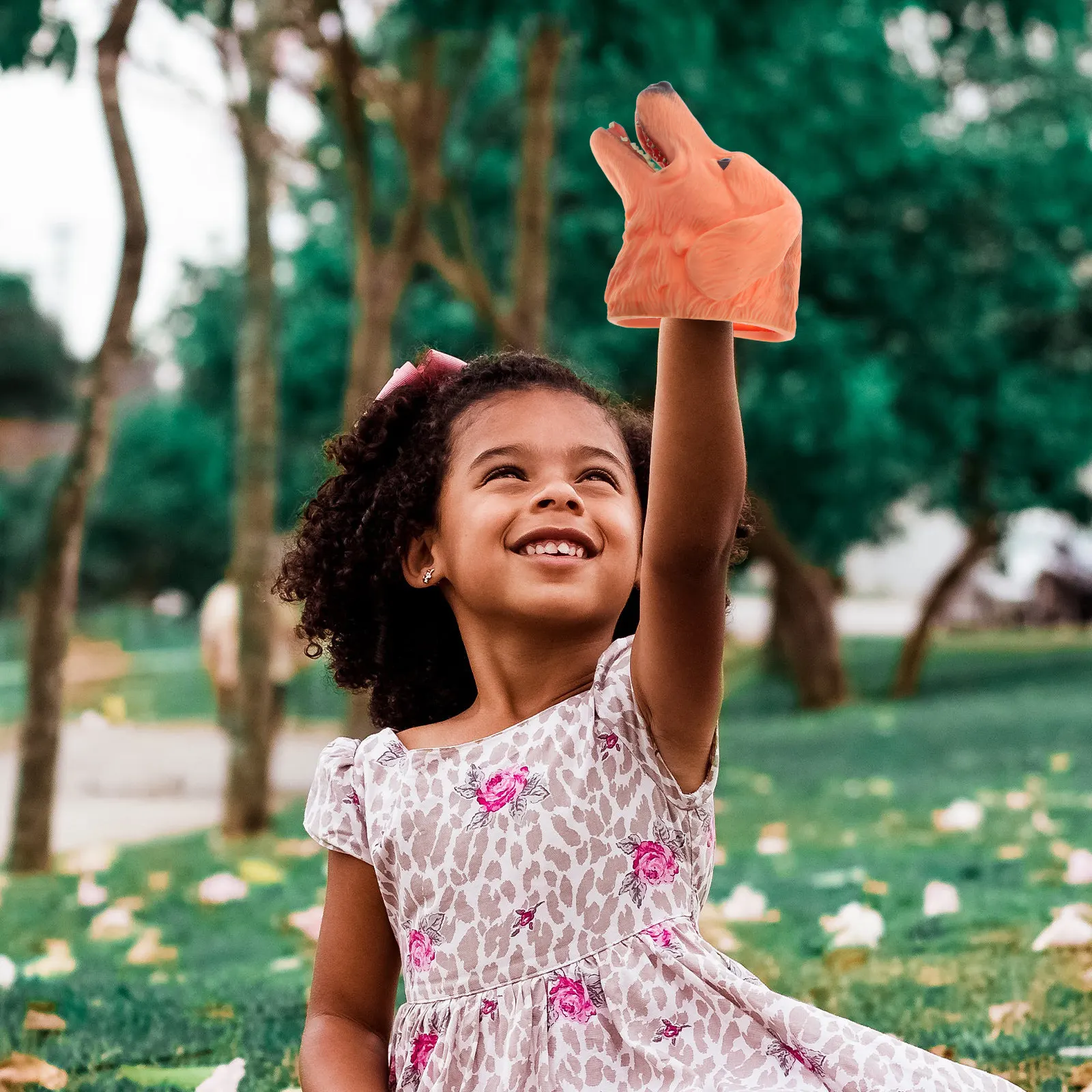 Interactive Dog Hand Puppet Plastic Material for Children Stimulates Creativity Storytelling Skills Fine Motor Practice Fun