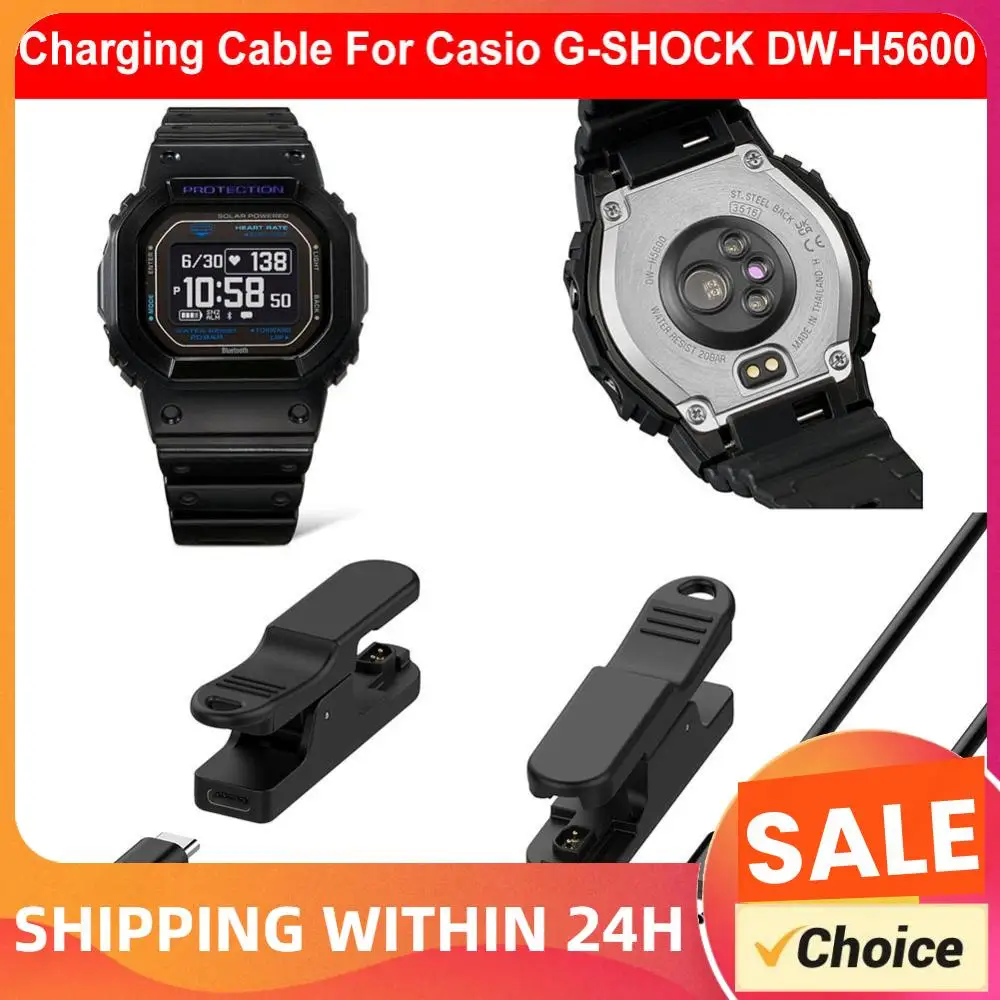 

USB Charging Cable Charging Base Dock Cradle Sports Watch Charging Cord Wire for Ca Sio G Shock Dw-H5600 Charging