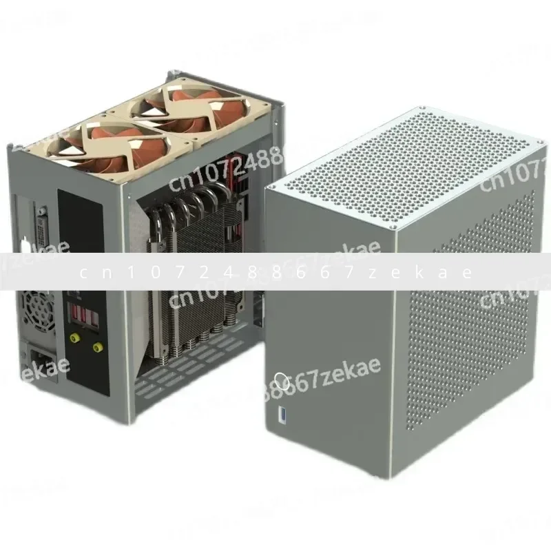 Half-height Knife Card Case Version V3\ 4.3L Volume All Aluminum 1U  ZS-A4DC/ITX