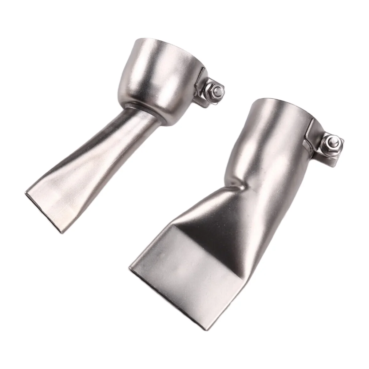 ABNJ 2Pcs Welding Flat Nozzle, 20mm Small+40mm Large Tip for Welder Tool Stainless Steel Hot Air Heat Nozzle