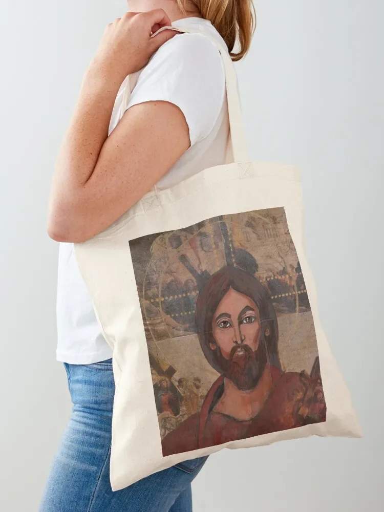 Jesus Pantocrator King Tote Bag ecological bags canvas shopping bag Tote Bag