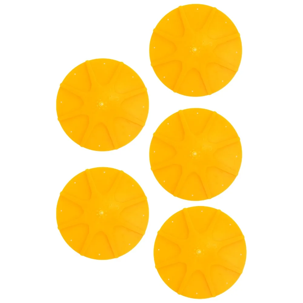 5pcs Reasonable 8-Way Bee Escape Equipment Round Yellow Beehive Escape Plastic Lightweight Beekeeper Supplies Beekeeper