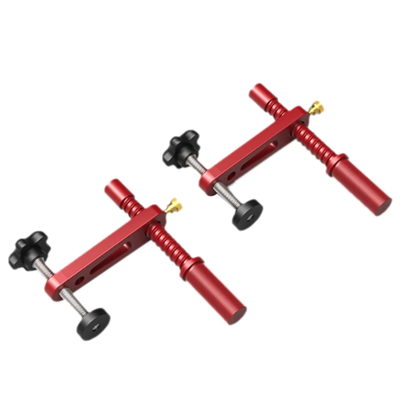 2Pcs Woodworking Fast Pressure Feeder Desktop Pressure Plate Press Clip Manual Clamping Aluminum Alloy Accessories