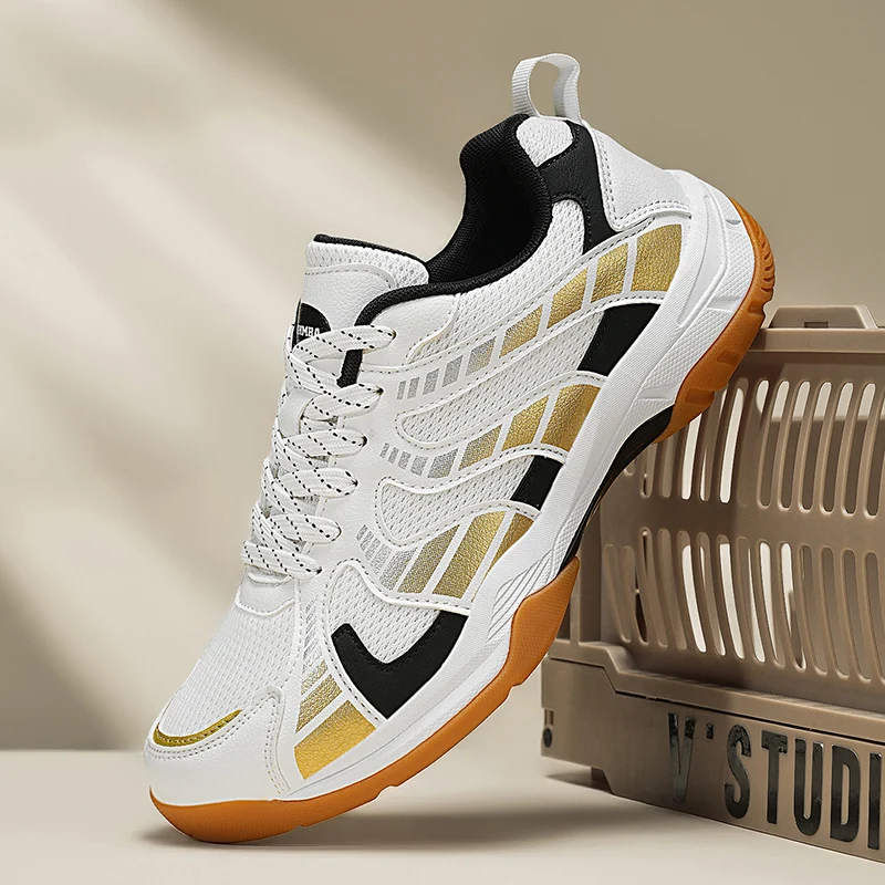 جديد الرجال المهنية أحذية كرة الريشة أحذية الكرة الطائرة أحذية رياضية داخلية خفيفة الوزن بينغ بونغ رياضة التنس التدريب أحذية رياضية