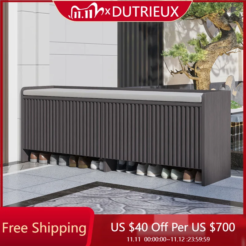 الحديثة مع مقعد خزانة الأحذية مدخل قاعة المدخل العمودي مصمم توفير مساحة رخيصة رف الأحذية الفاخرة موبليس أثاث المنزل