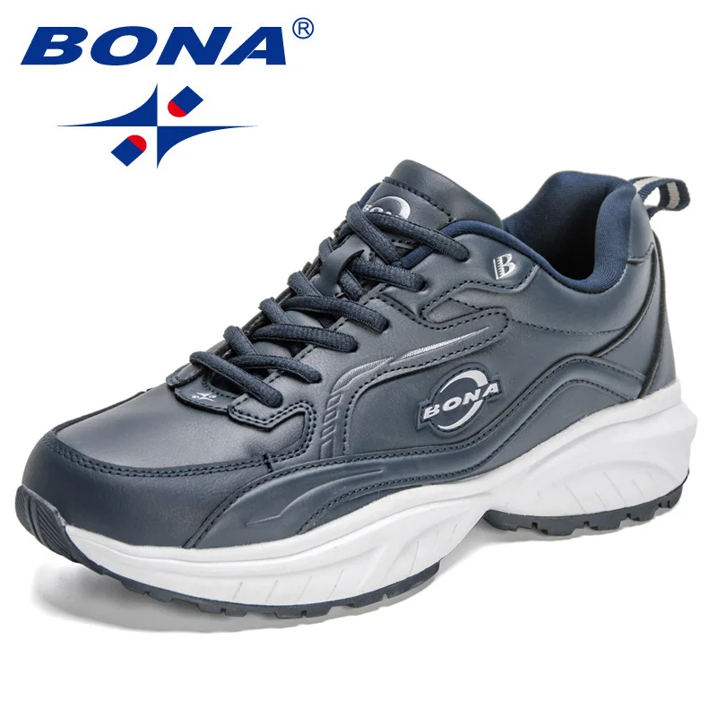 BONA-zapatillas de correr para hombre, zapatos deportivos con cordones, estilo clásico, para caminar al aire libre, novedad de 2023