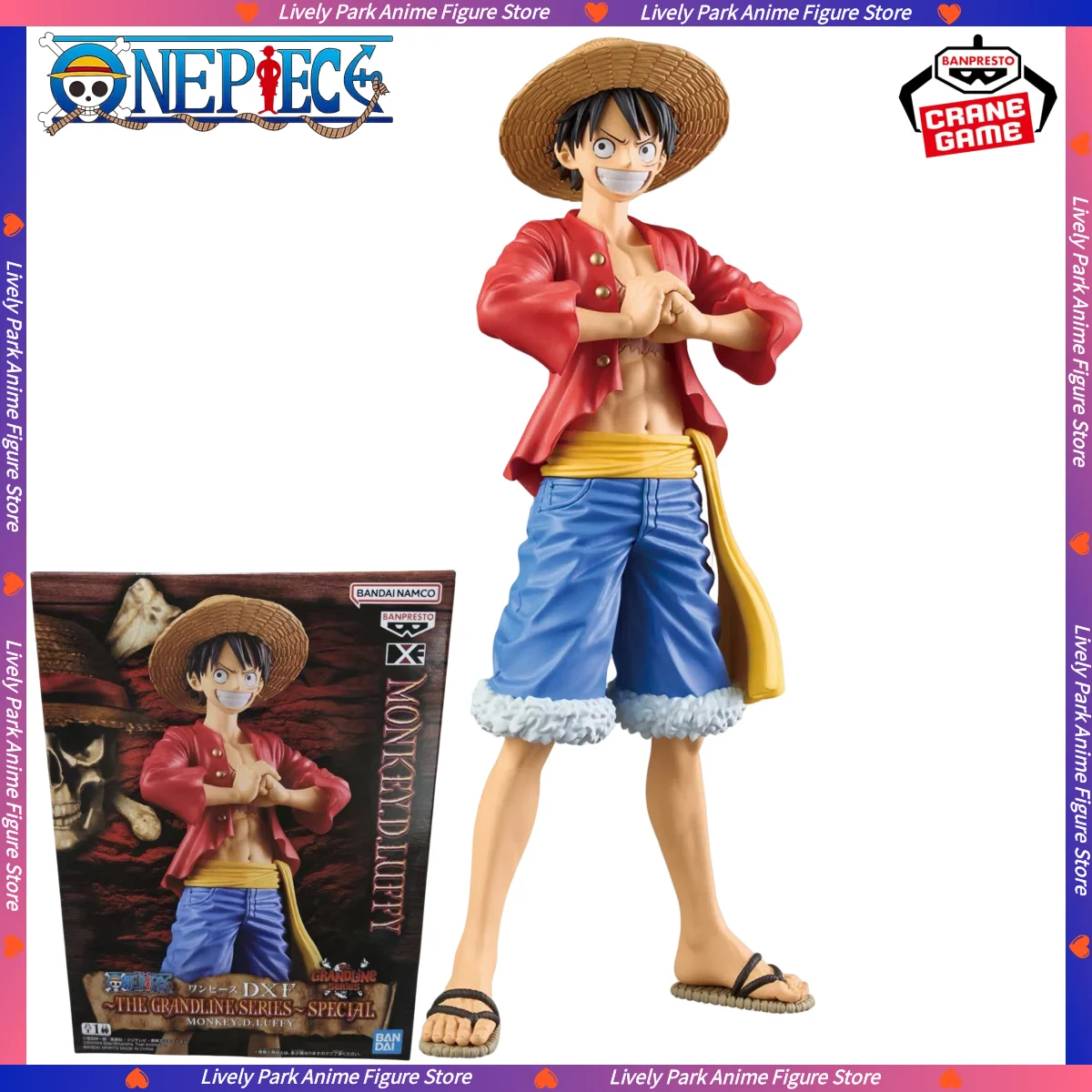 

BANDAI Original ONE PIECE DXF-THE GRANDLINE SERIES-SPECIAL MONKEY.D.LUFFY Аниме Фигурка Кукла Коллекционная игрушка Подарок на фестиваль
