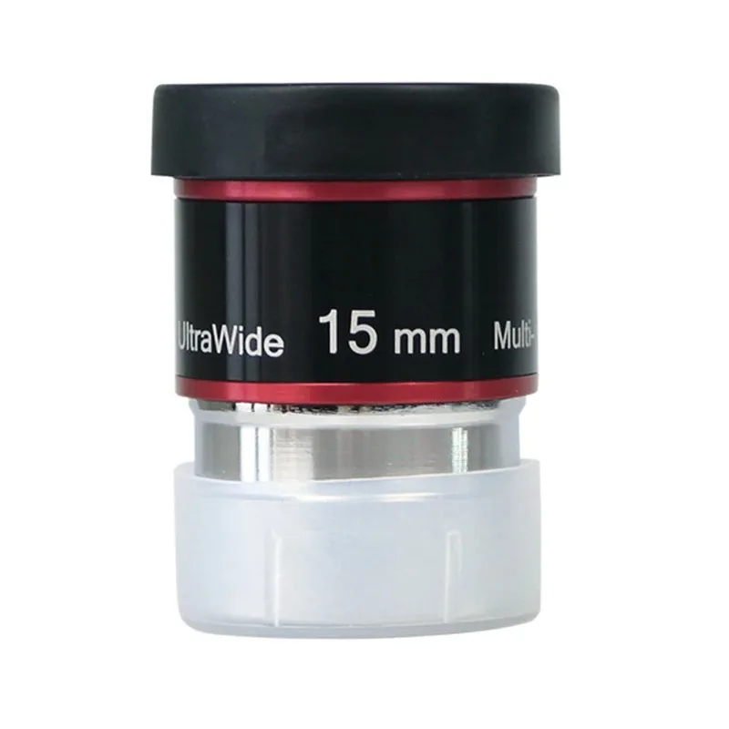 ملحقات التلسكوب الفلكي 1.25 بوصة 31.7 مم 68 درجة 15 مم عدسة متعددة الزوايا الواسعة للغاية