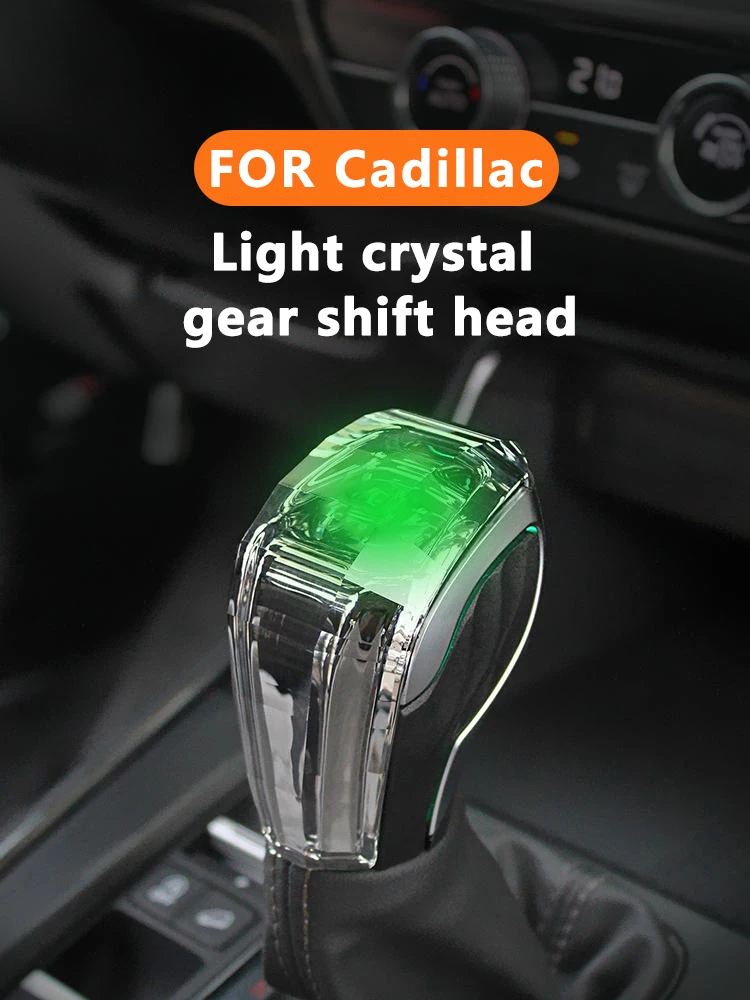 

for Cadillac ATS SRX CT4 XTS crystal gear lever with LED light emitting gear lever modification car gear shift knob