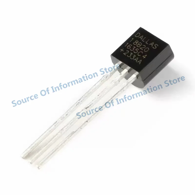 10Pcs DS18B20 TO-92 Package Digital Temperature Sensor IC 1-Wire Thermometer Chip for Industrial & Home Temperature Detection
