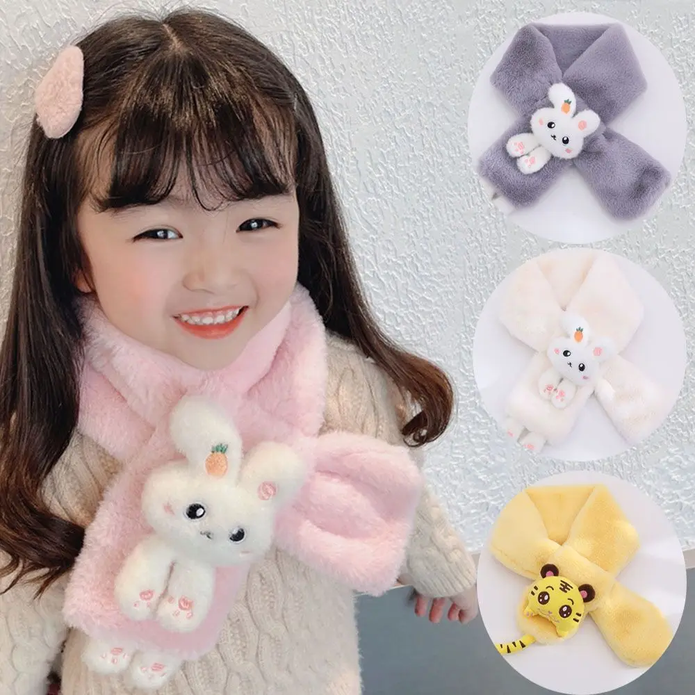 Autumn Winter Cartoon Cold-Proof Scarves Wraps Scarf Collar Child