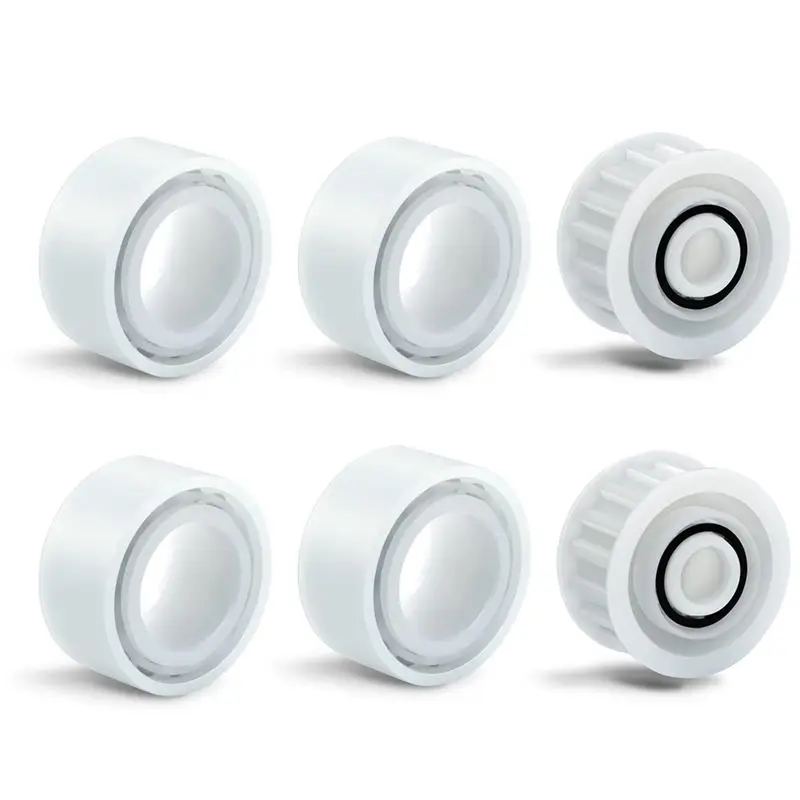 

ABJI-Upgrade 4 Pack Guide Wheels With 2 Pulley Gears,Part Number 3884997-R6 Replacement Parts For Dolphin,Nautilus CC Plus Premi