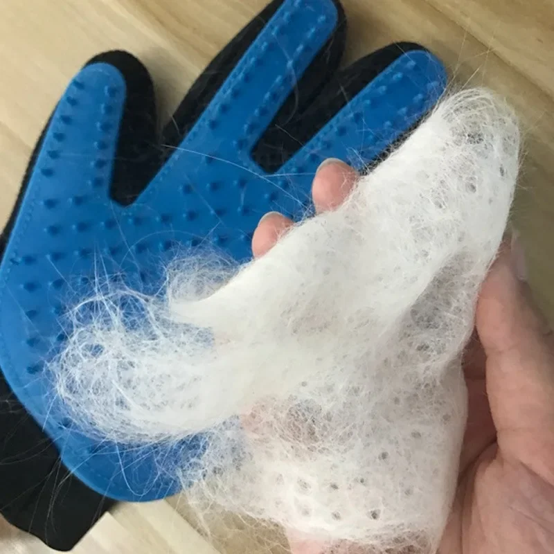 Pet Glove Cat Grooming Glove Cat Hair Deshedding Brush Gloves Dog Comb for Cats Bath Hair Remover Clean Massage Brush For Animal view 5