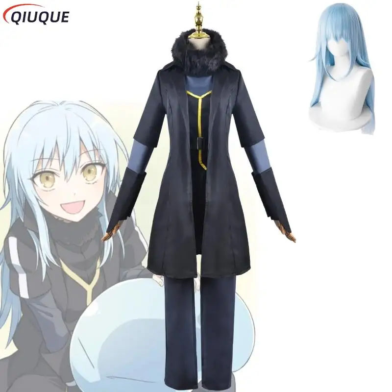 

Rimuru Tempest Cosplay Anime That Time I Got Reincarnated As A Slime Costume Wig Mask Halloween Uniform Trench Set