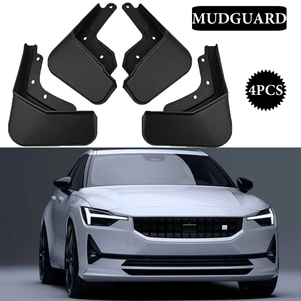 

New upgrade MudFlaps For Polestar 2 2021-2023 Mudguards Mud Flaps Splash Guards Front Rear Wheels Fender Car Accessories