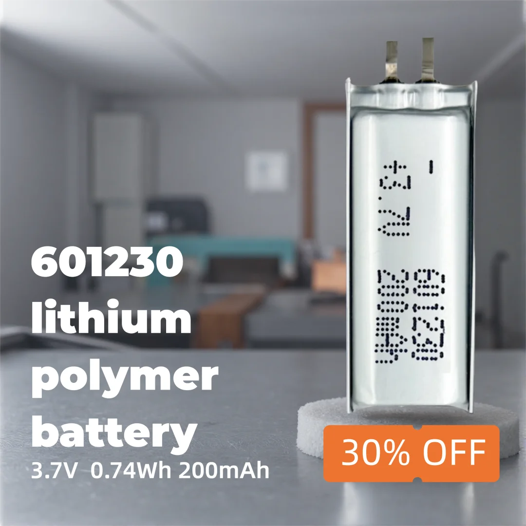 

Efficient Li-ion Polymer Battery 601230 3.7V 200mAh Reliable Rechargeable Cell for Portable Electronics, DIY Projects, Gadgets