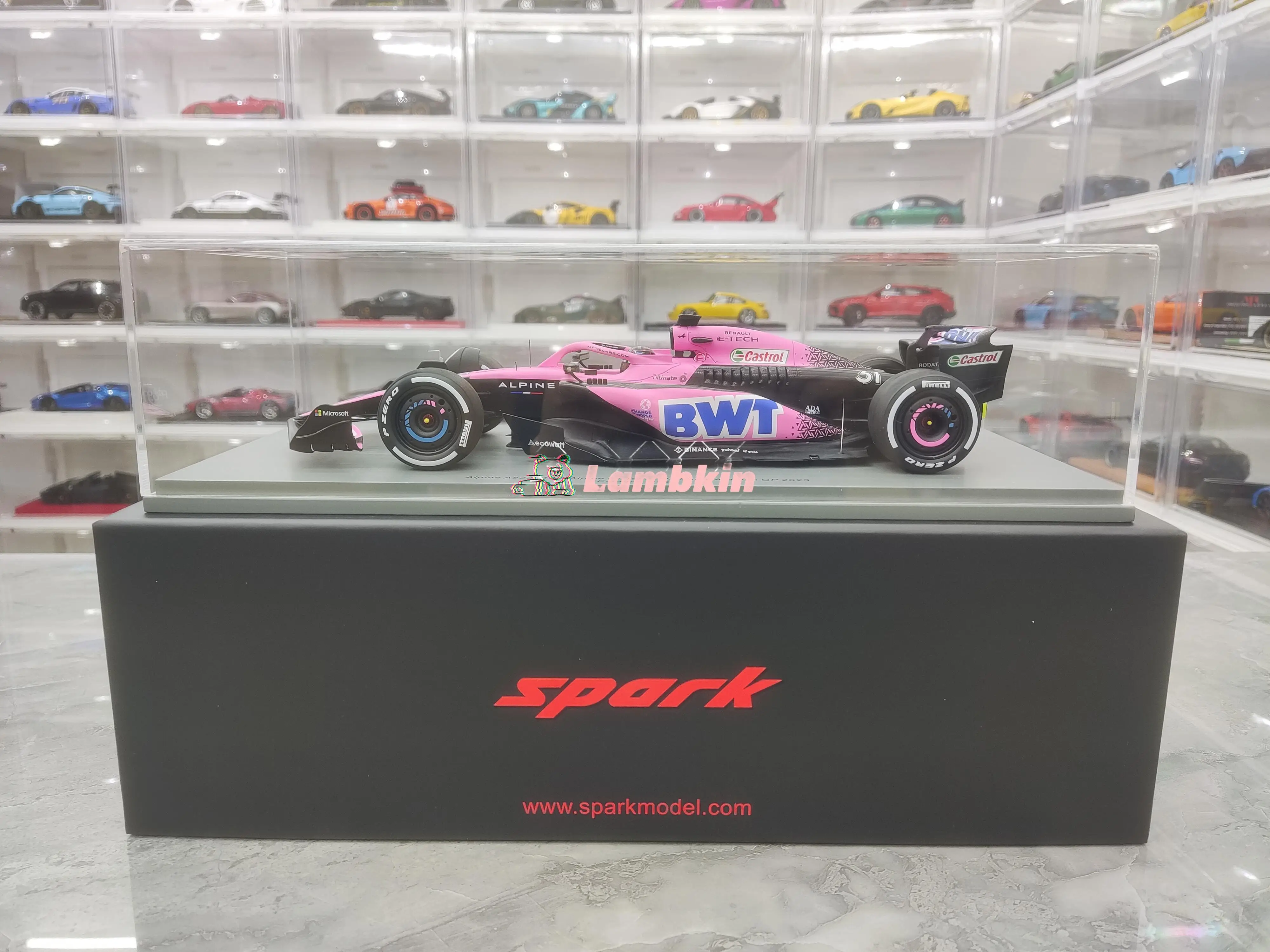 Spark 1:18 For 2023 Saudi Arabia Alpine BWT Racing Team A523 No.31 Ocon F1 Simulation Model