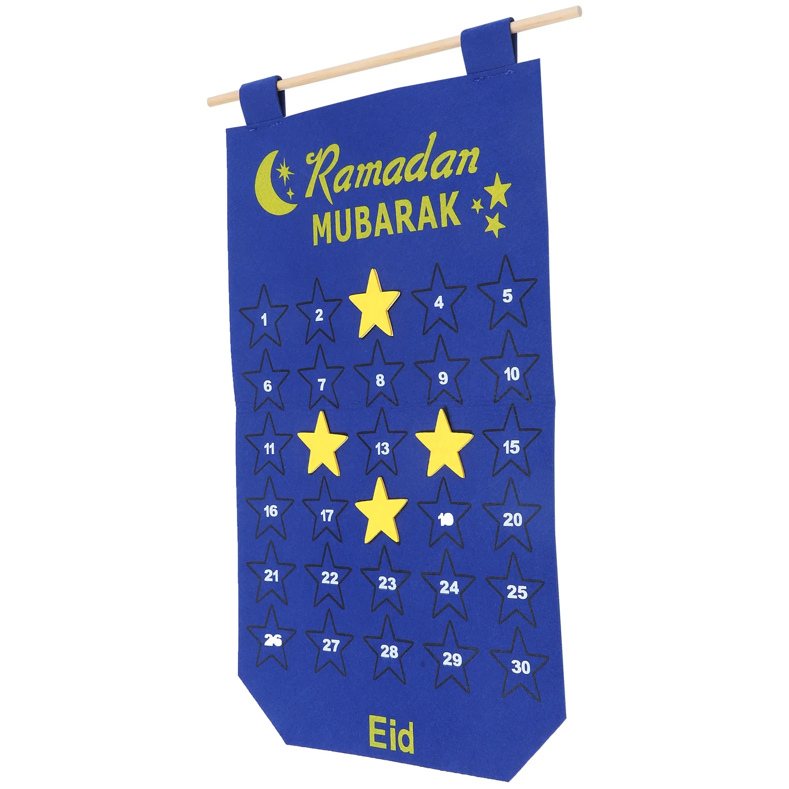 

Felt Ramadan Wall Hanging Countdown For Holiday Office Home Eid Mubarak Advent Calendar Pendant Reusable Hanging