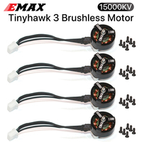 Emax Tinyhawk 3 0802 II 15000KV Brushless Motor FPV Racing Drone Motors 4 Pack RC Drone Spare Replacement Parts and Accessories