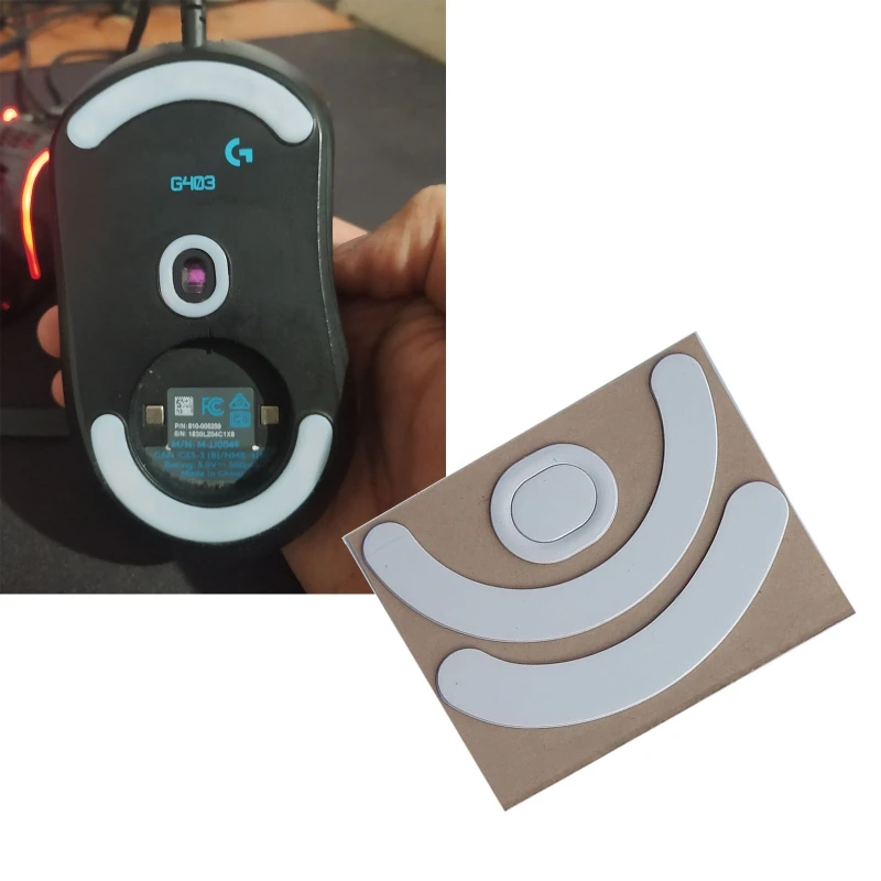 Replacement Mice Feet for G403 G603 G703 Mouse Skate Stickers Curved Edges