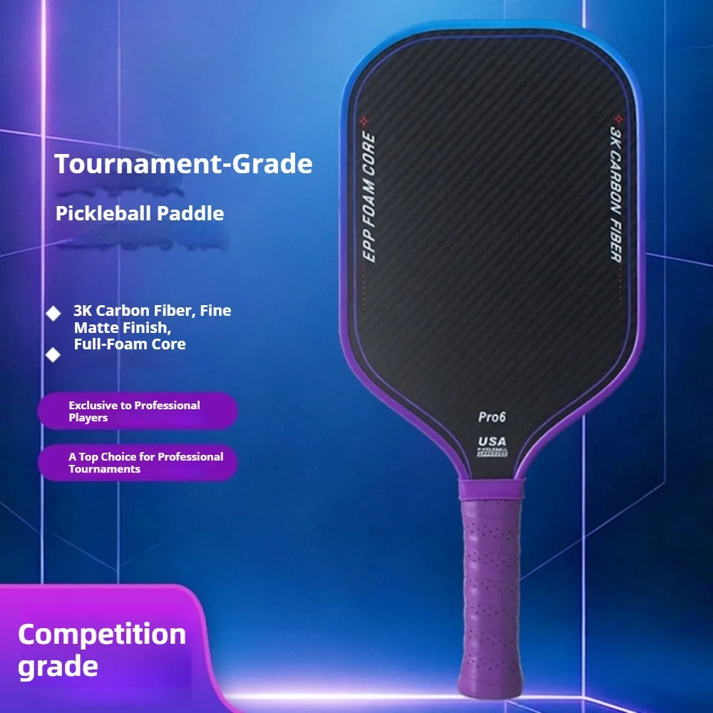Mpp pickleball paddle Carbon fiber frosted 3K pattern new epp foam core fashionable sports goods pickleball paddle