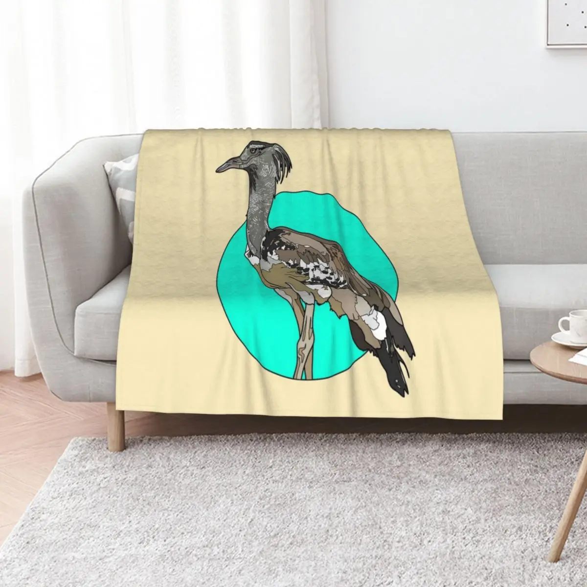 Kori Bustard Regalo para amantes de las aves bustardas Manta transpirable y ligera para adultos y niños