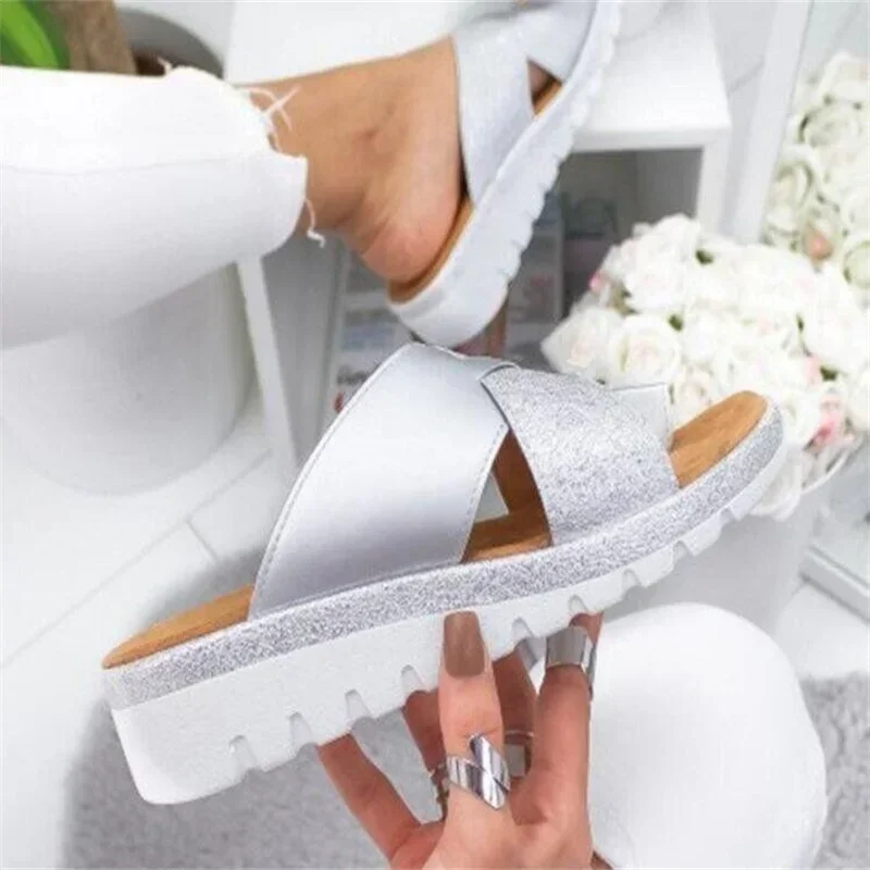 2024 New Women Shoes Slippers Orthopedic Corrector Comfy Platform Ladies Casual Big Toe Correction Sandal