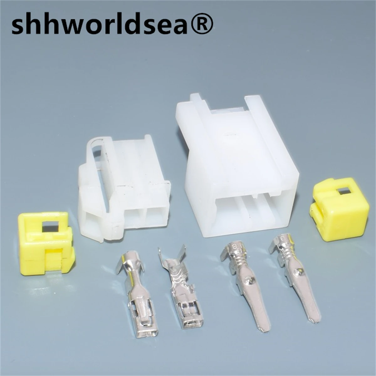 

shhworldsea 7122-1620 7123-1620 2Pin Way Unsealed Automotive Wire Harness Sheath Male Female Connector DJ7023Y-2.8-11/21