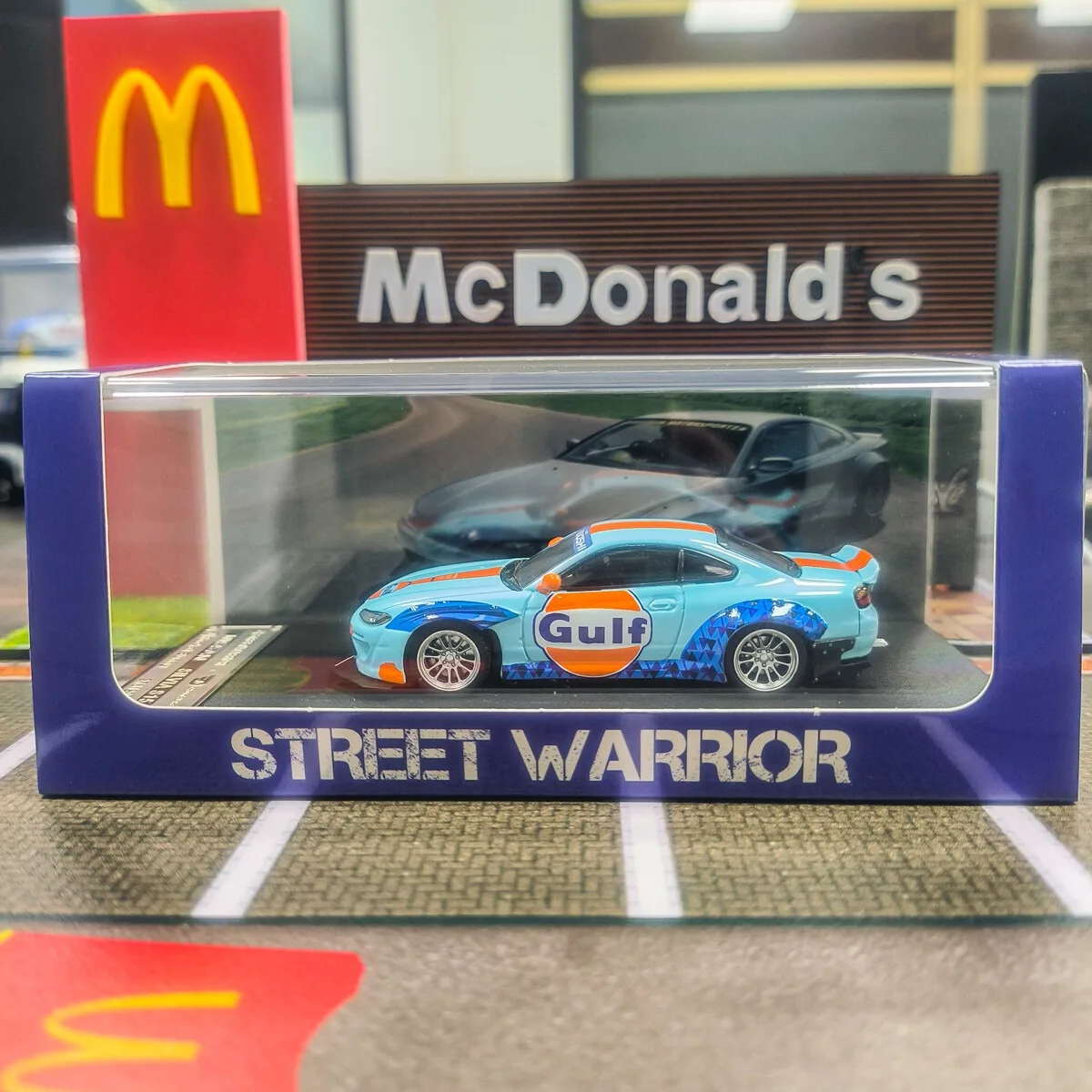 SW 1/64 JDM シルビア S15 パンデム ガルフ スポーツモデル ダイキャストメタルカー