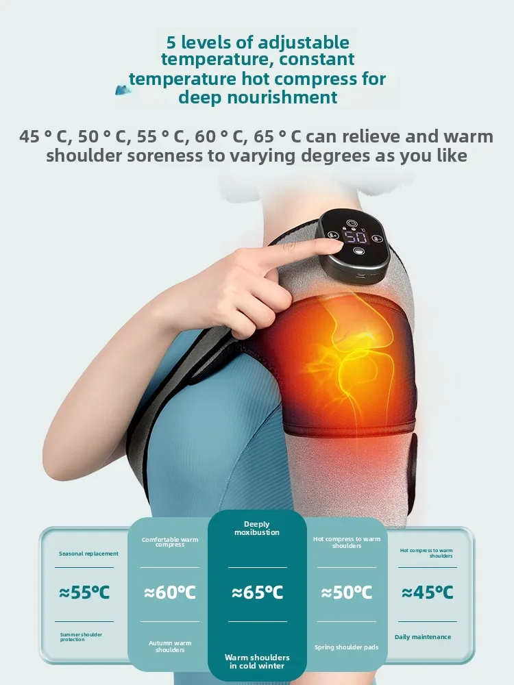 Electric Heating Shoulder & Arm Massager, Hot Compress Therapy Wrap, Warm Protector for Shoulder and Arm Pain Relief view 3