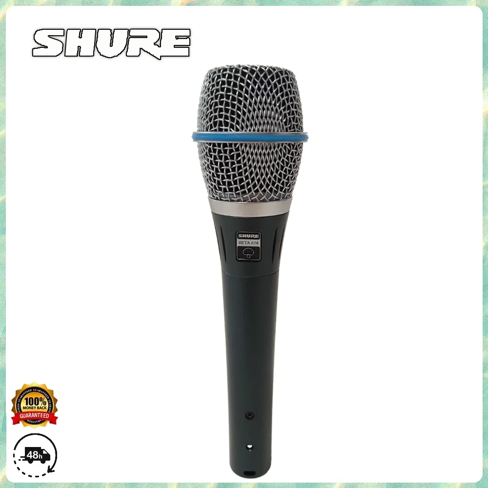 Original Shure BETA87A Vocal Microphone Stage Live Recording Noise Reduction Microphone Stage Singing Handheld Microphone