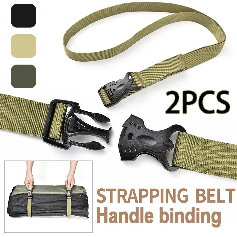 

2Pcs Outdoor Heavy Duty Luggage Strap for Suitcases Quick Release Buckle Straps with Adjustable strap Buckles Travel Accessories