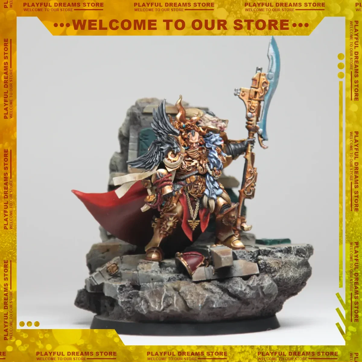 [PRE-SALE] JOYTOY Warhammer 1/18 Actiefiguren Constantin Valdor Captain-General van The Legio Custodes Decoratie Ornament