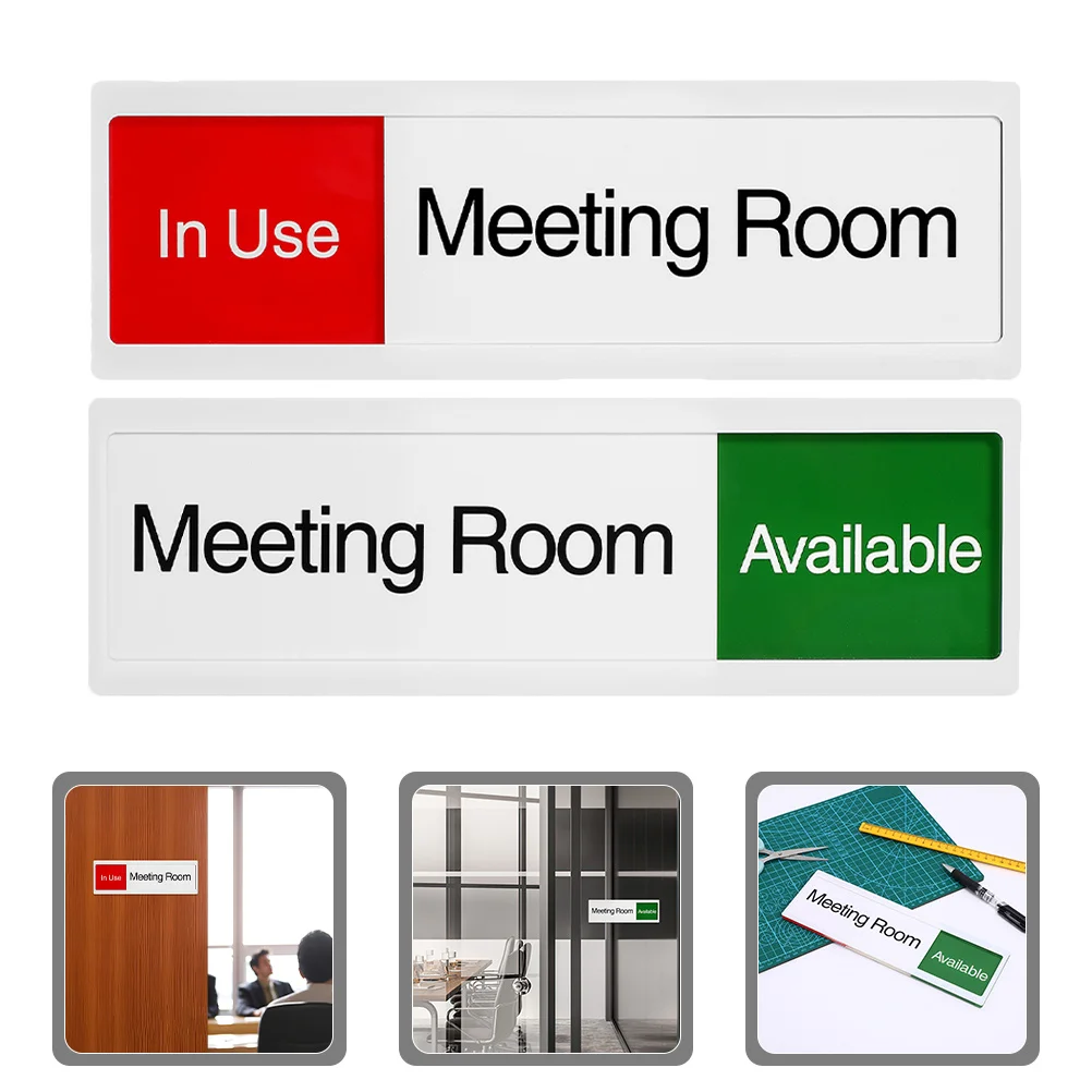 

2Pcs Acrylic Office Sign for Conference Room with Vibrant Colors and Easy Installation in Use Sign for Door