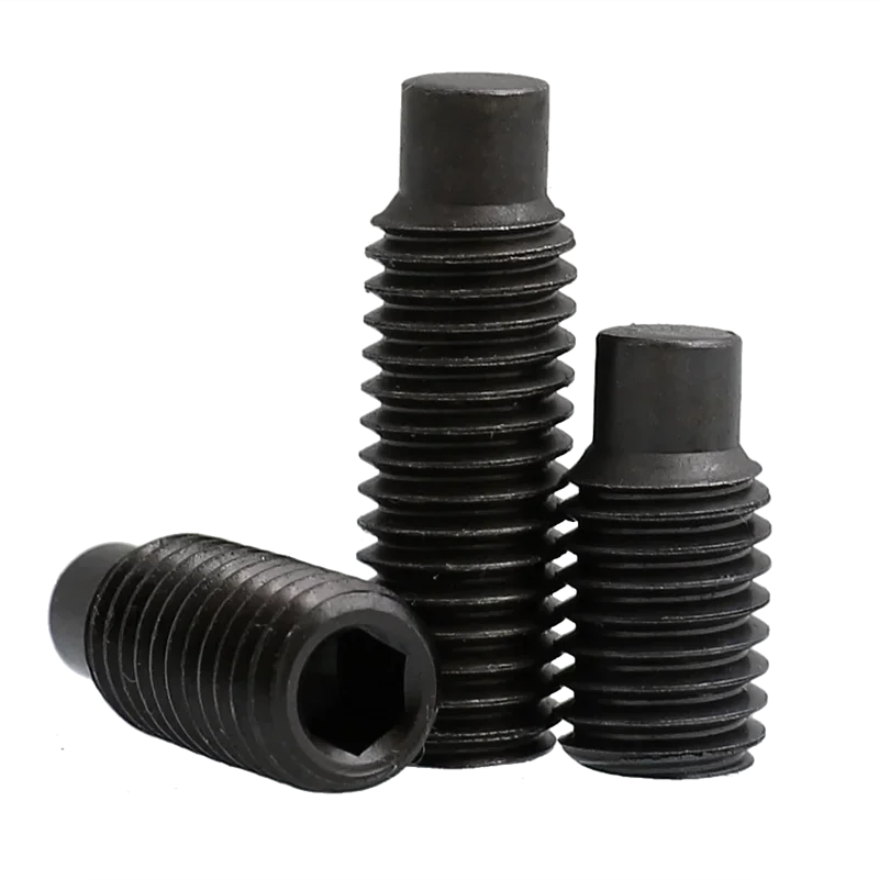 

20pcs M4 Allen convex end screws cylindrical ending grups screw tightly set grup bolt alloy steel black color 3.5mm-30mm long