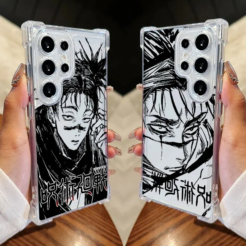 Jujutsus Kaisens Choso Anime Clear Phone Case For Samsung Galaxy S26 S25 S24 Ultra S23 S22 Plus S21 S20 FE 5G Soft Silicon Cover