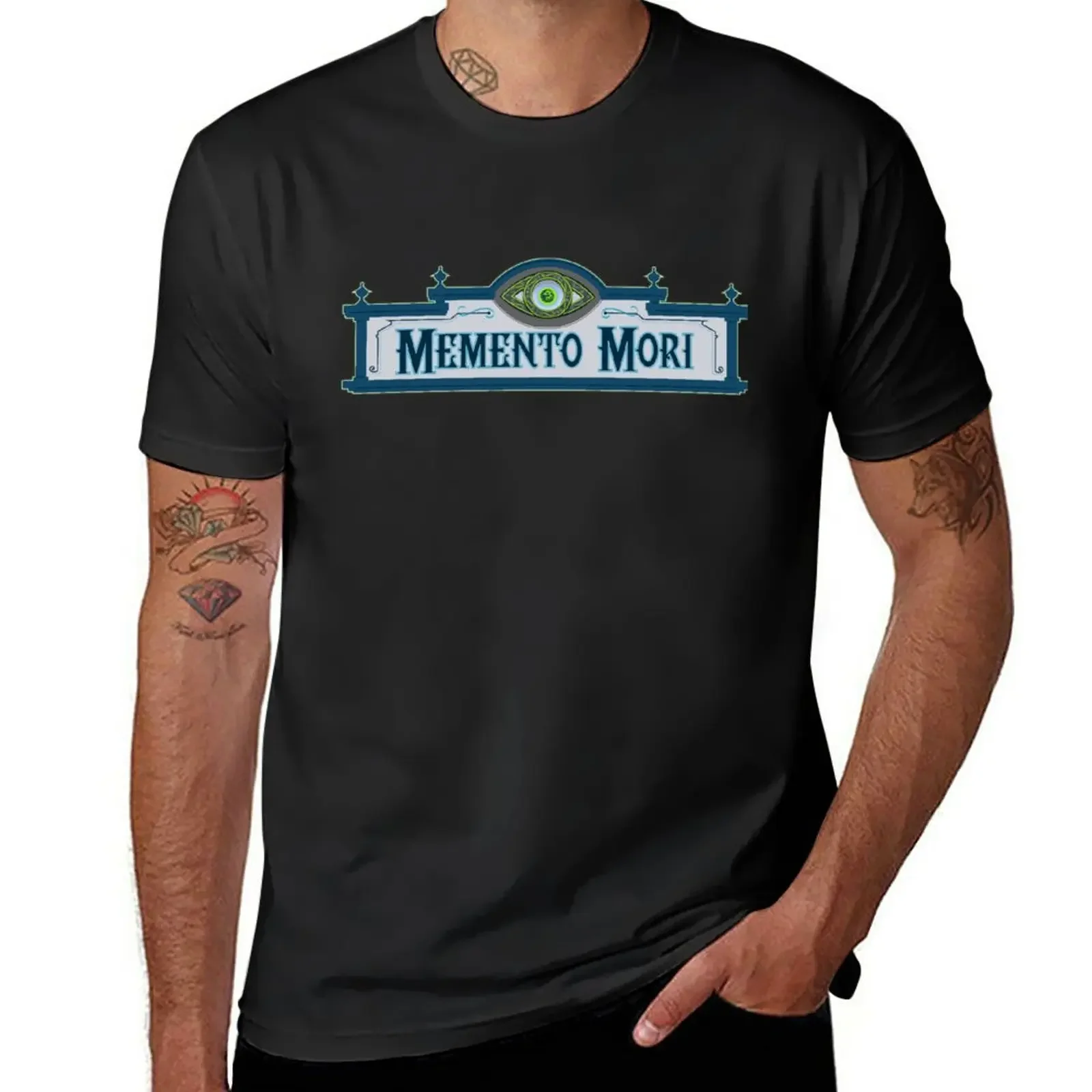 Memento Mori Sign T-Shirt customizeds anime clothes plus sizes mens cotton t shirts