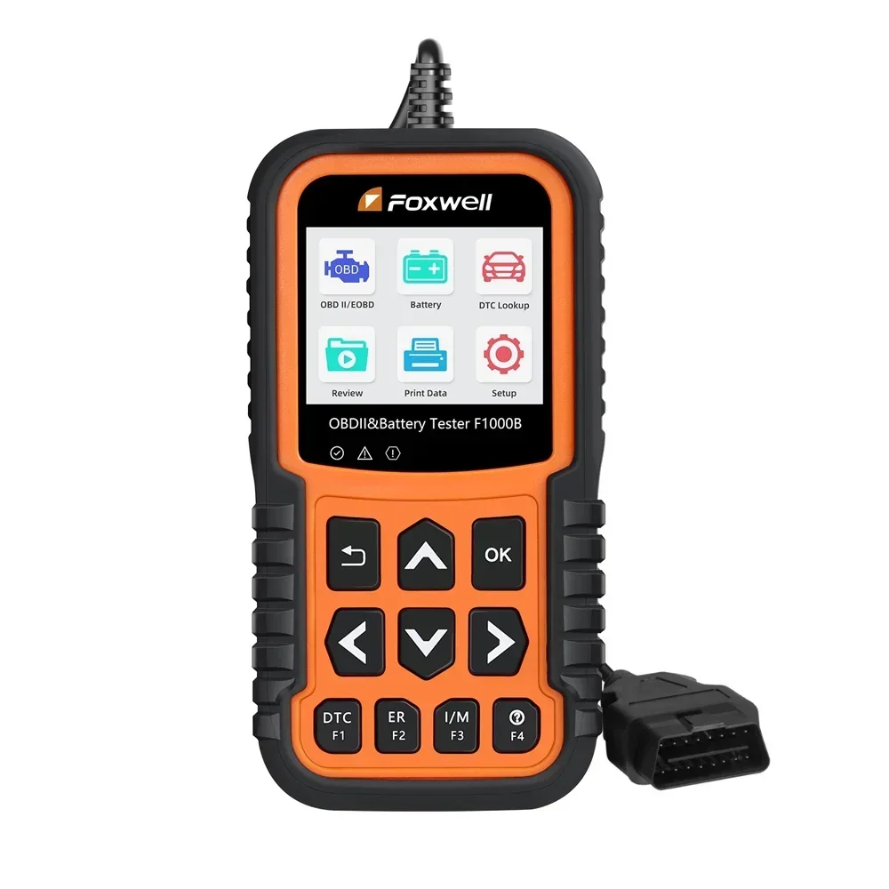 

Foxwell F1000B CAN OBDII/EOBD Code Reader & Battery Tester 2 in 1 12V Battery Analyzer OBD Code Reader PK BT705 BT715 BT780