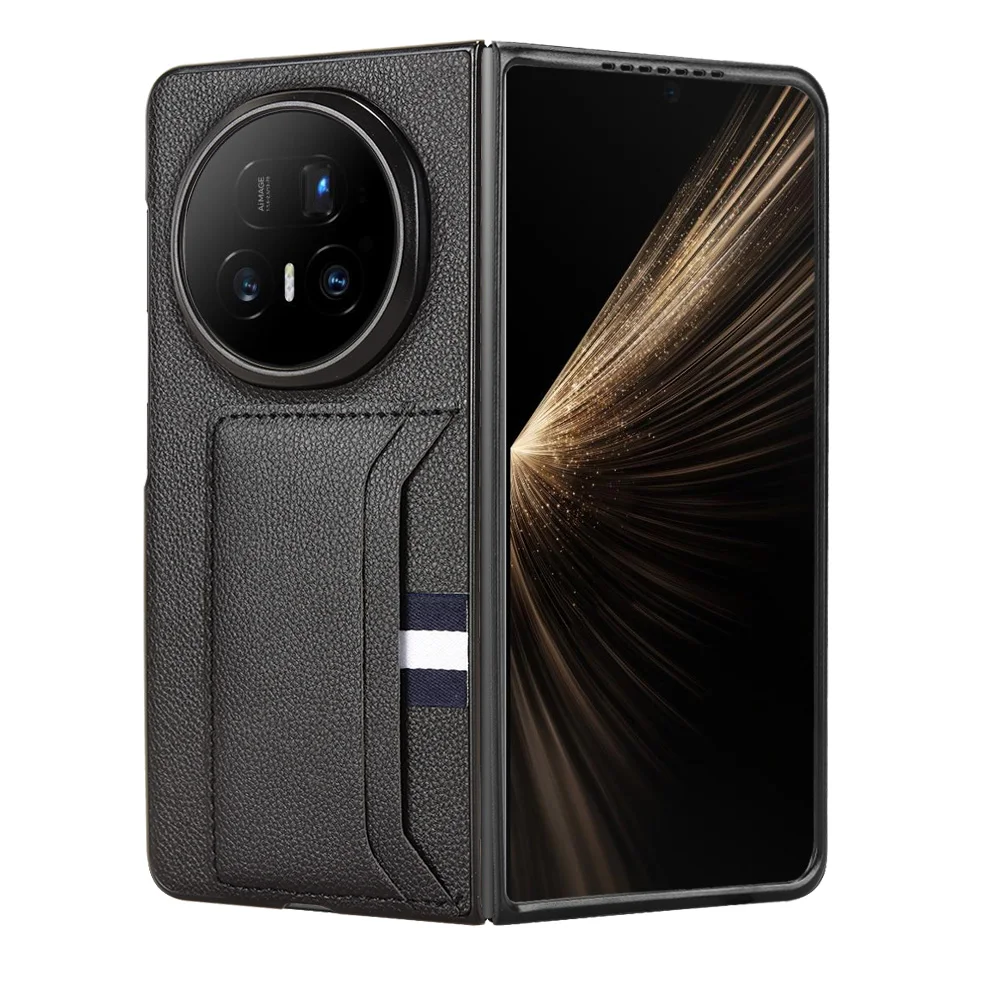 لهواوي هونور ماجيك V5 مع فتحات بطاقة الغطاء الخلفي الصلب جراب هاتف لهواوي هونور ماجيك V 5 بو الجلود واقية كوكه