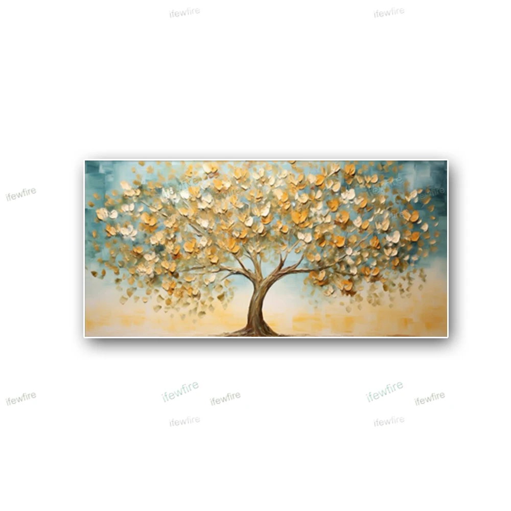 

Large Original Poster Modern Hand-painted Abstract Golden Oil Painting On Canvas Wall Art Picture Decor Living Room Home Mural