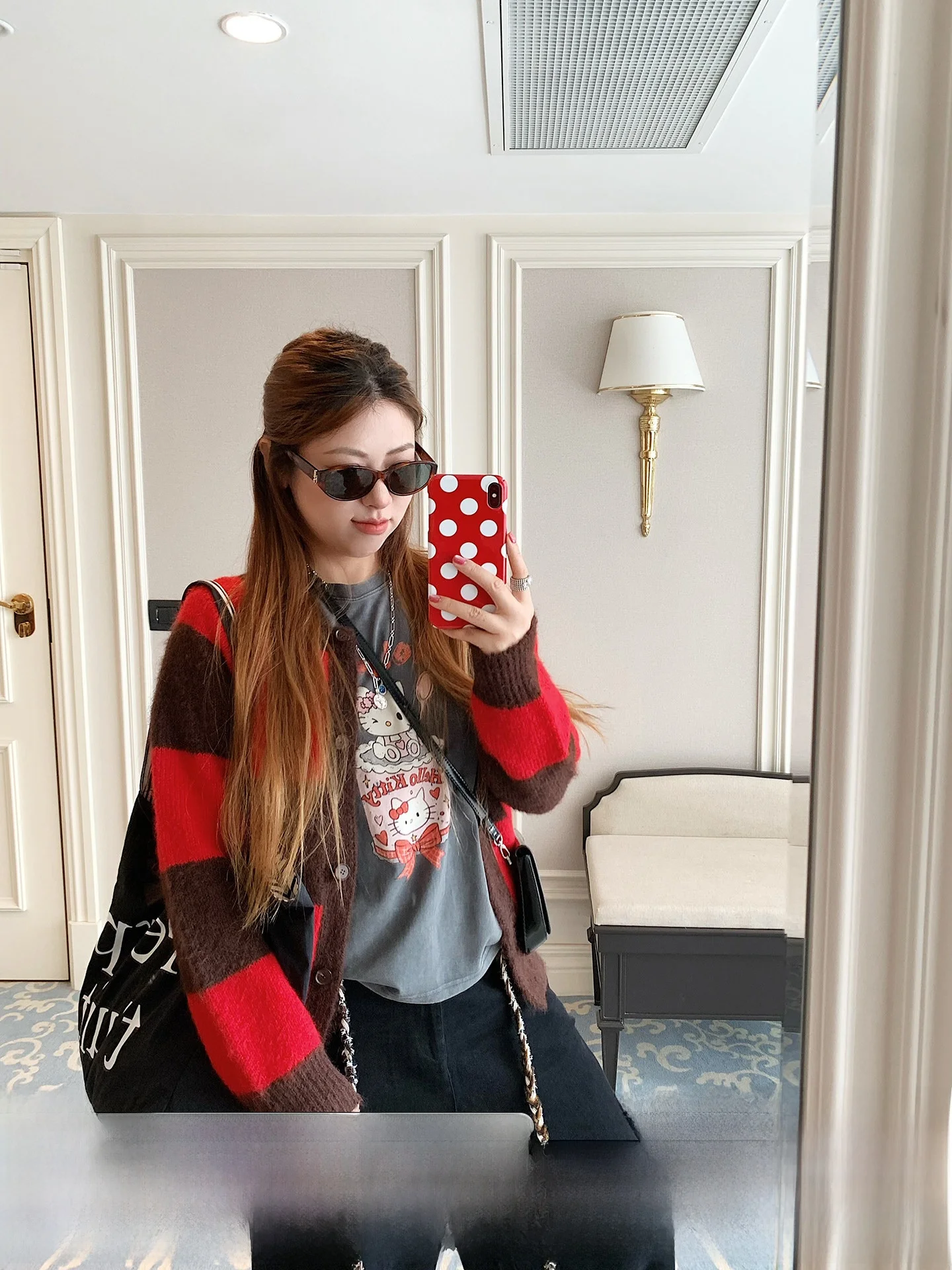 

Retro Color Blo Woolen Knitted ort Cardigan Women's Slim Fit Autumn New Sle Stberry Jump Outerwear Versatile Slimming