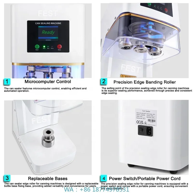 

Machine Aluminum PET Can Sealing MachineFactory Price New Model Can Sealing