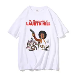 男性と女性のためのヴィンテージTシャツ,90年代のコミックスタイル,lauryn hillグラフィックのインスピレーション,特大のヒップホップスタイルのTシャツ